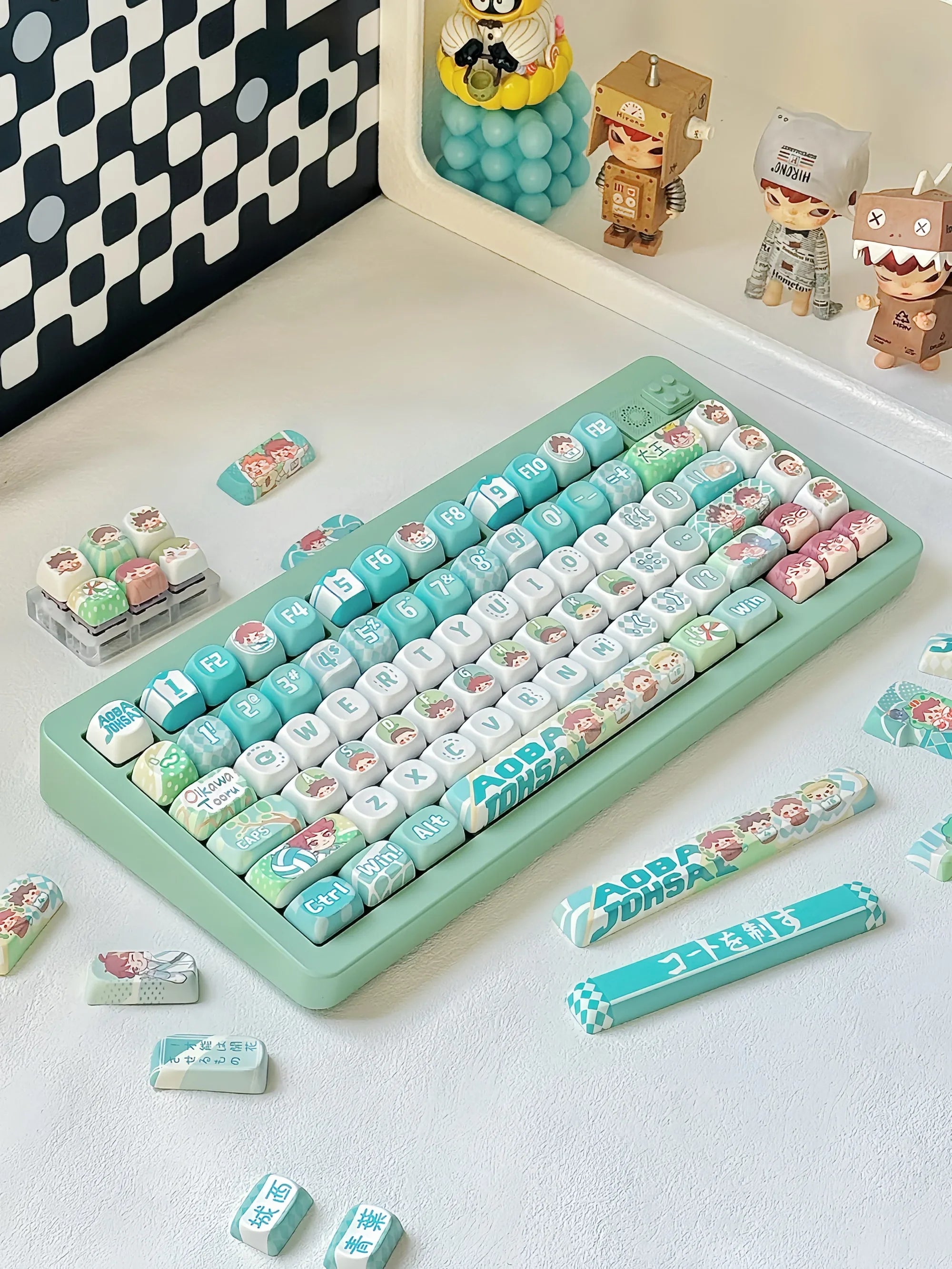 Kingdom Tears Keycaps Legend of Zeldas Key Caps PBT Custom Cherry Amilo IKBC Cute Keyboard Caps for Ganming Mechanical Keyboards