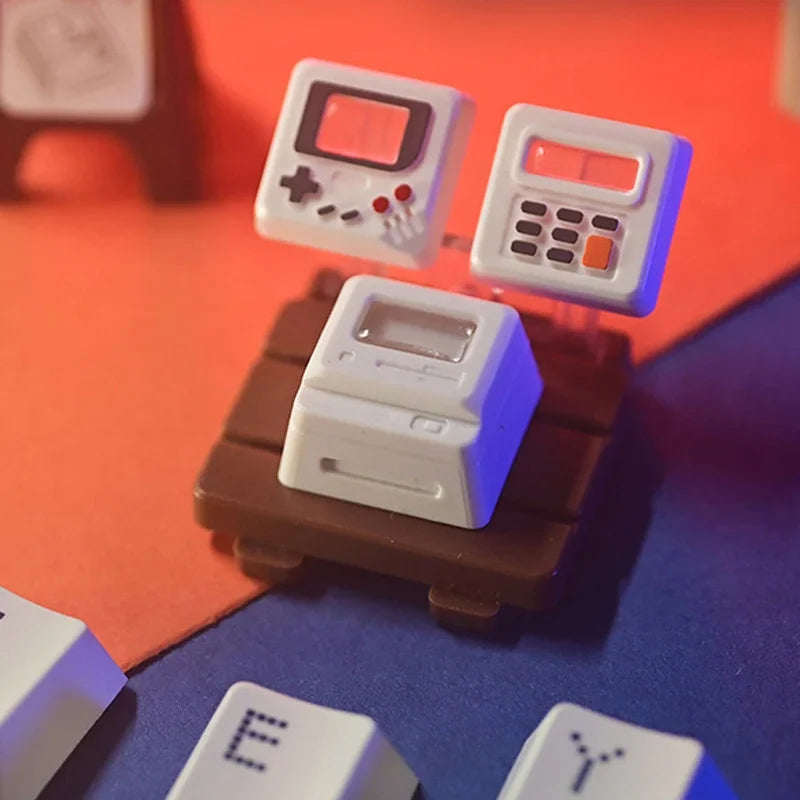 K-04 键盘键帽 3合1 适用于机械经典复古可爱透明键帽套装可爱按键个性键帽