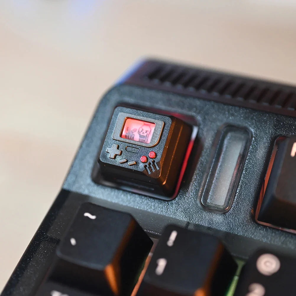 K-04 键盘键帽 3 合 1 替换机械键盘键帽 复古游戏机键帽 可爱透明键帽套装