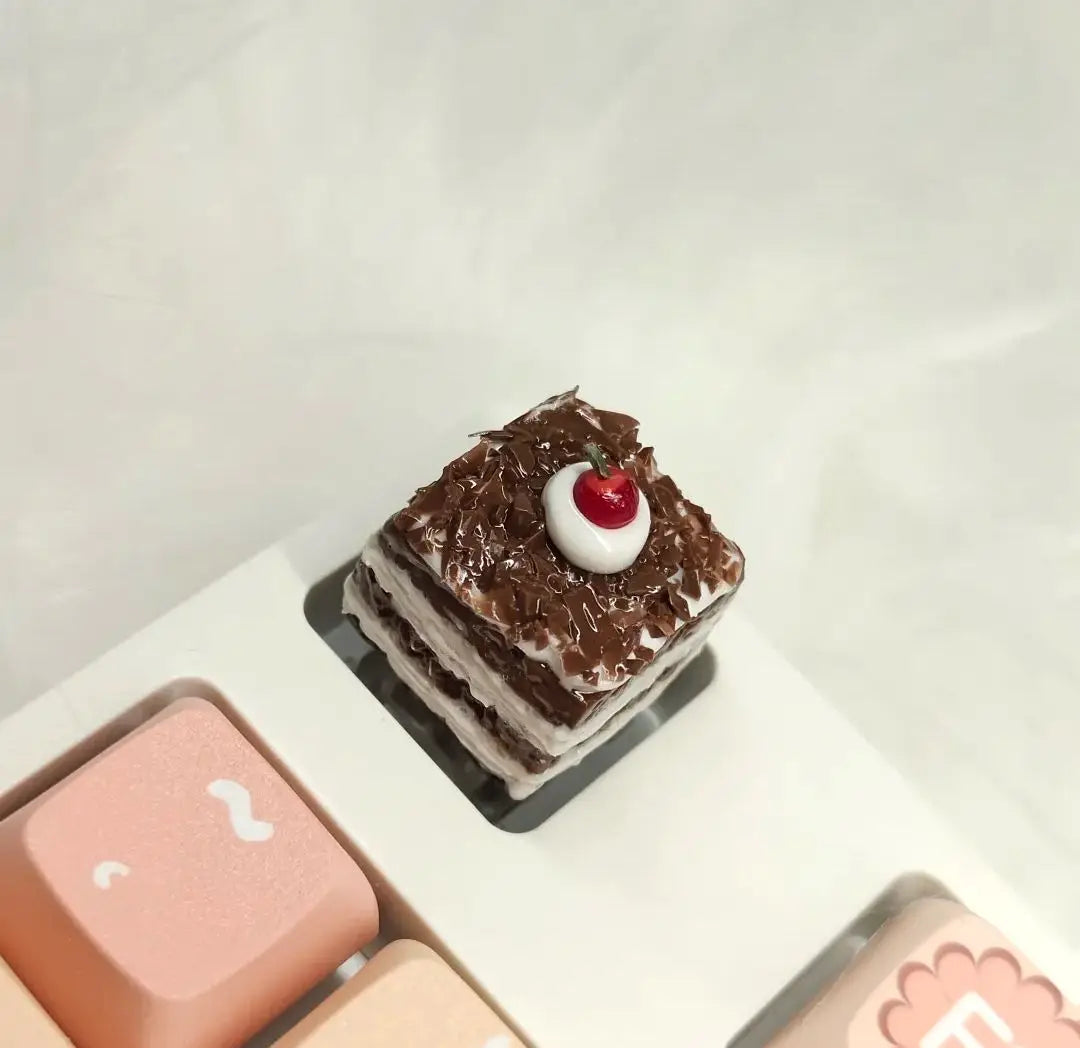 Original Cute Cake Keycap Kawaii Clay Keyboard Caps Custom Handmade Game Artistic Keycaps for Mechanical Keyboard Gift MX Switch