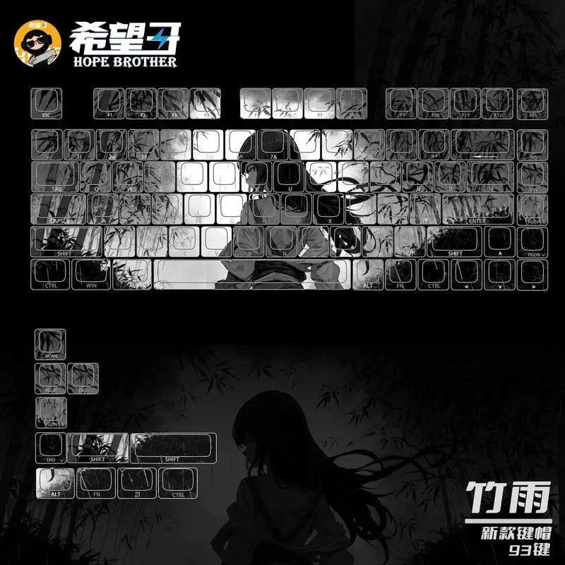 机械键盘动漫键帽 高品质热升华 PBT 材料 适用于 Mad60 68 键盘电脑外设