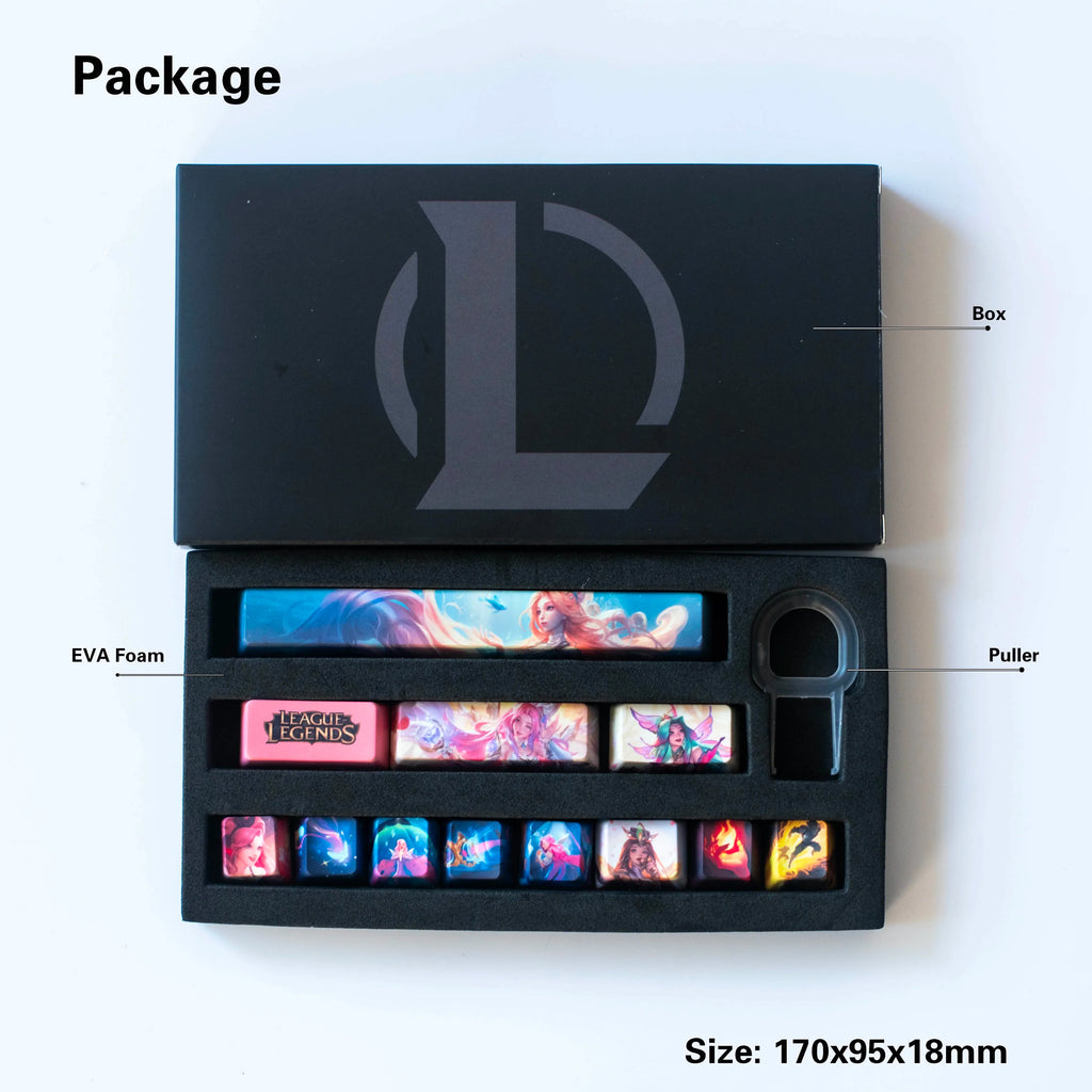 凯恩键帽 英雄联盟凯恩键帽 游戏键帽 OEM Profile 12键 PBT 染色子键帽