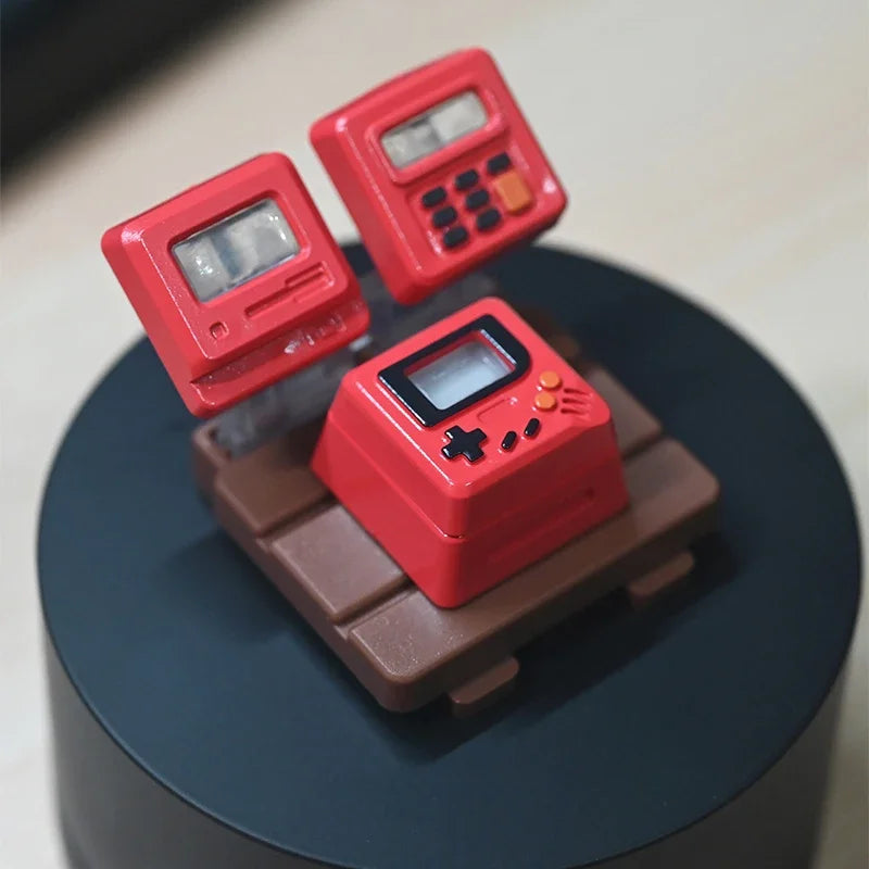 K-04 Keyboard Keycaps 3In1 For Mechanical Classic Retro Cute Transparent Key Cap Suit Cute Button Personalized Keycaps