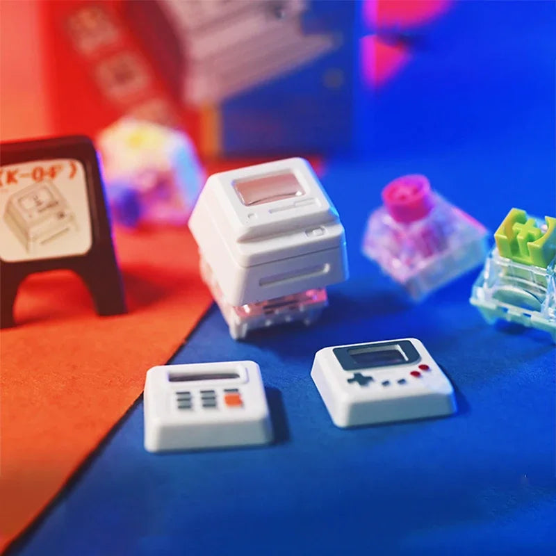 K-04 键盘键帽 3合1 适用于机械经典复古可爱透明键帽套装可爱按键个性键帽