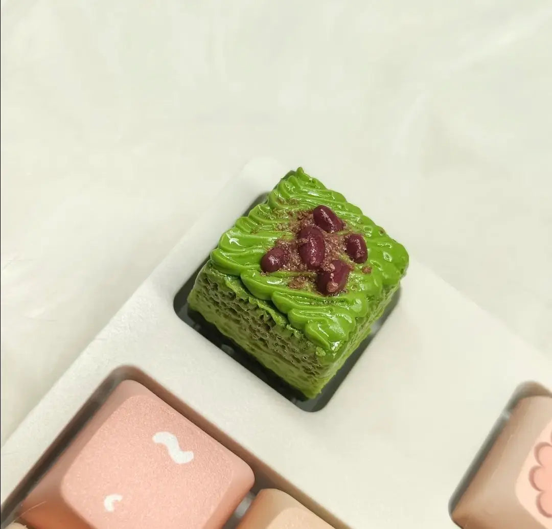 Original Cute Cake Keycap Kawaii Clay Keyboard Caps Custom Handmade Game Artistic Keycaps for Mechanical Keyboard Gift MX Switch