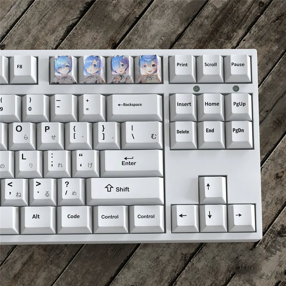 日本动漫卡通键帽个性化PBT键帽樱桃型机械键盘帽游戏装饰