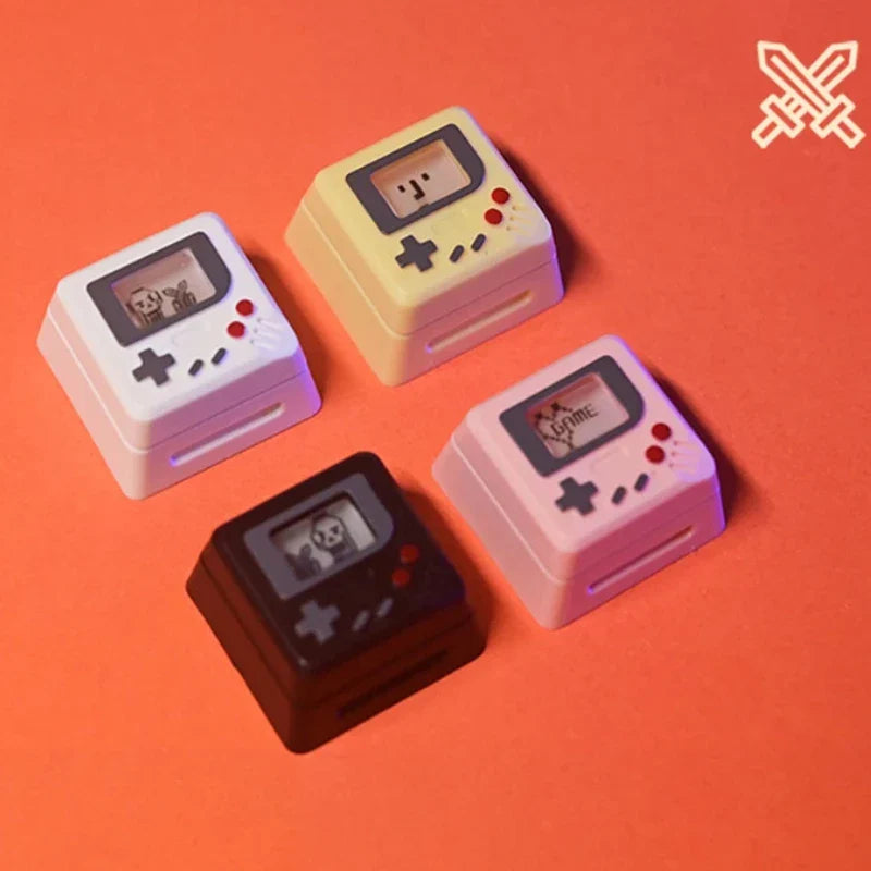 K-04 Keyboard Keycaps 3In1 For Mechanical Classic Retro Cute Transparent Key Cap Suit Cute Button Personalized Keycaps