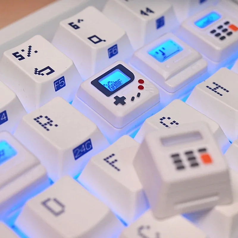 K-04 键盘键帽 3合1 适用于机械经典复古可爱透明键帽套装可爱按键个性键帽